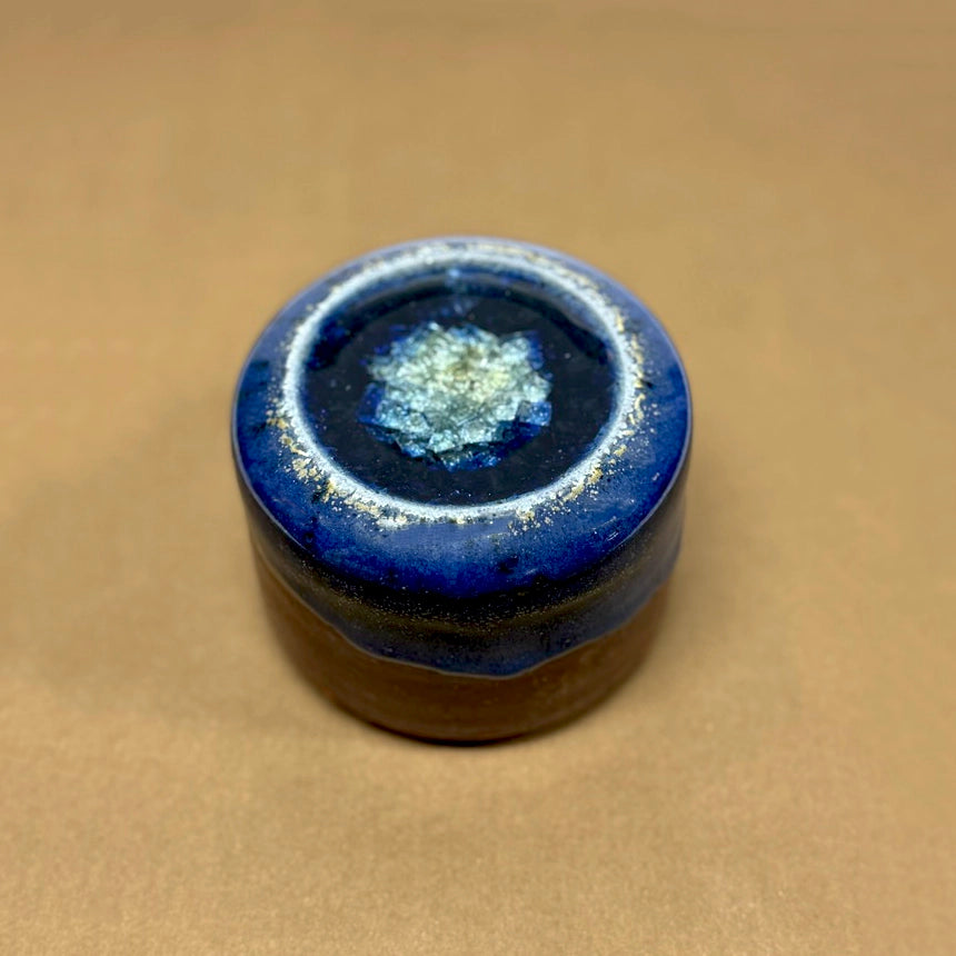 Salterra Dish with Geode Crackle Glass