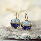 Crushed Gemstone Horizon Earrings
