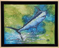 BLUE ON acrylic & oil painting by Carey Lee Hudson