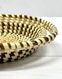 Sweetgrass, Bullrush & Pine Needle Basket with Handles