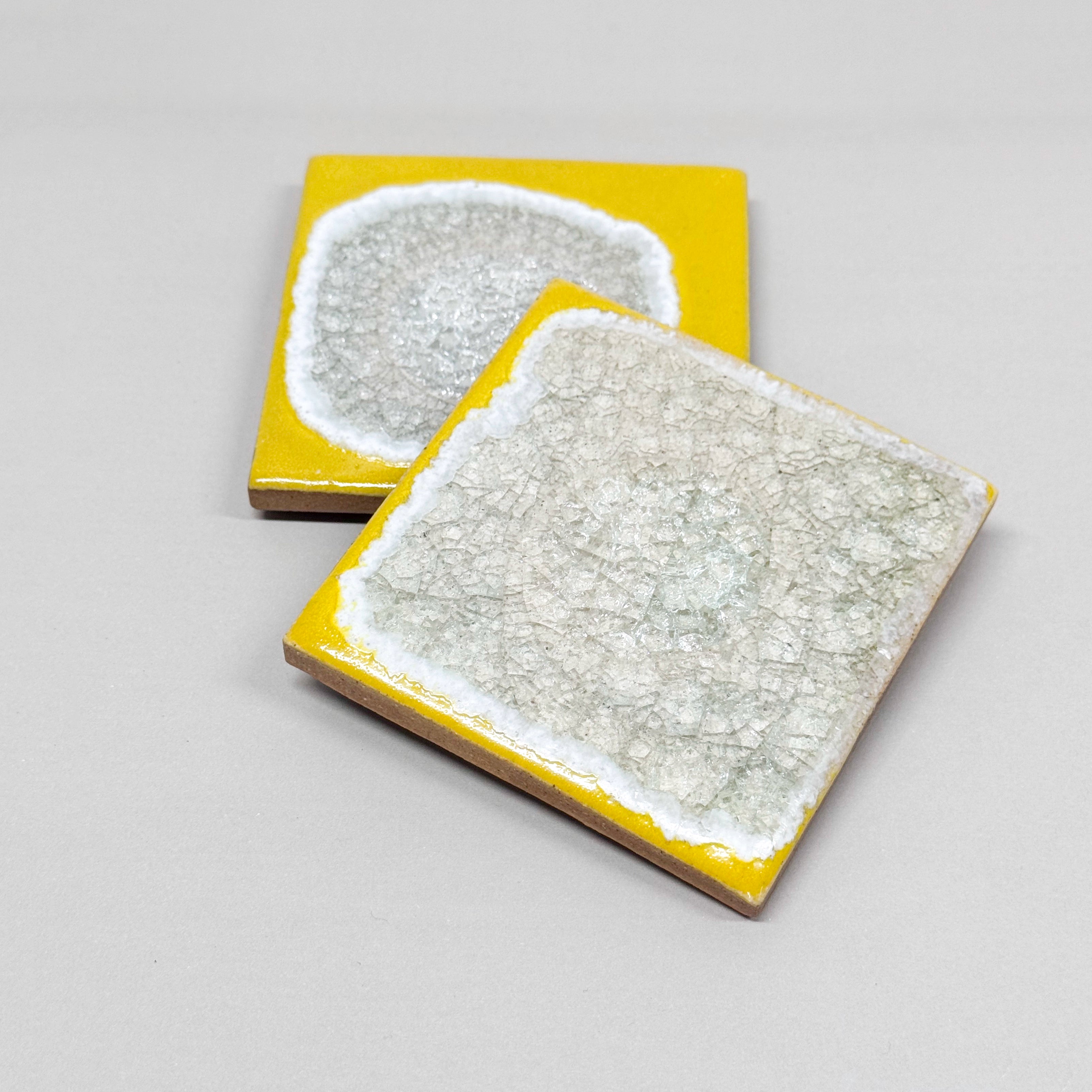 Geode Crackle Coaster