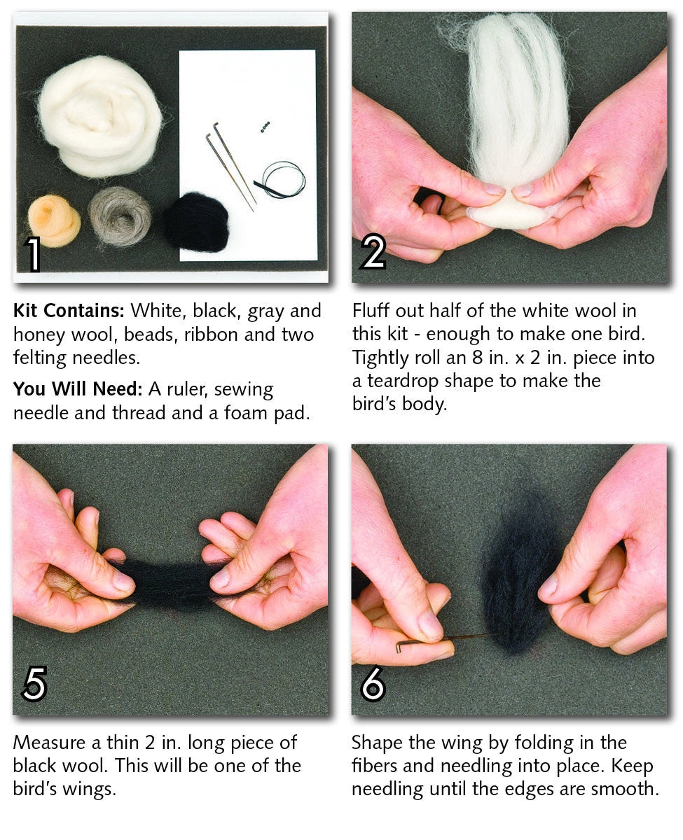 Chickadee Felting Kit