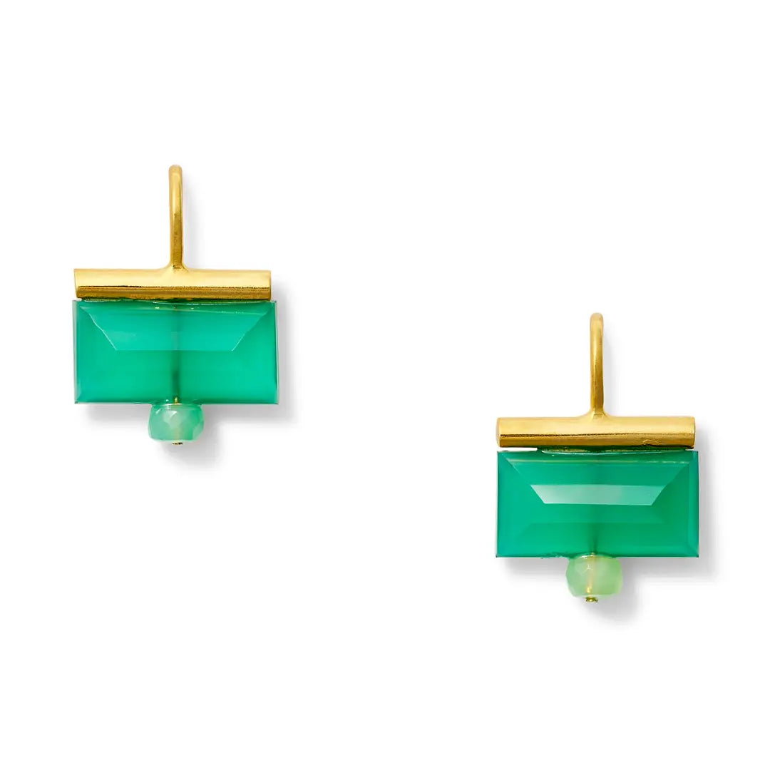 Chrysoprase Verde Earrings
