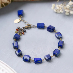 Chunky Lapis Bracelet