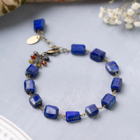 Chunky Lapis Bracelet