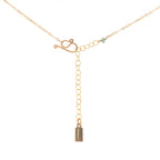 Y Gemstone Cluster Necklace