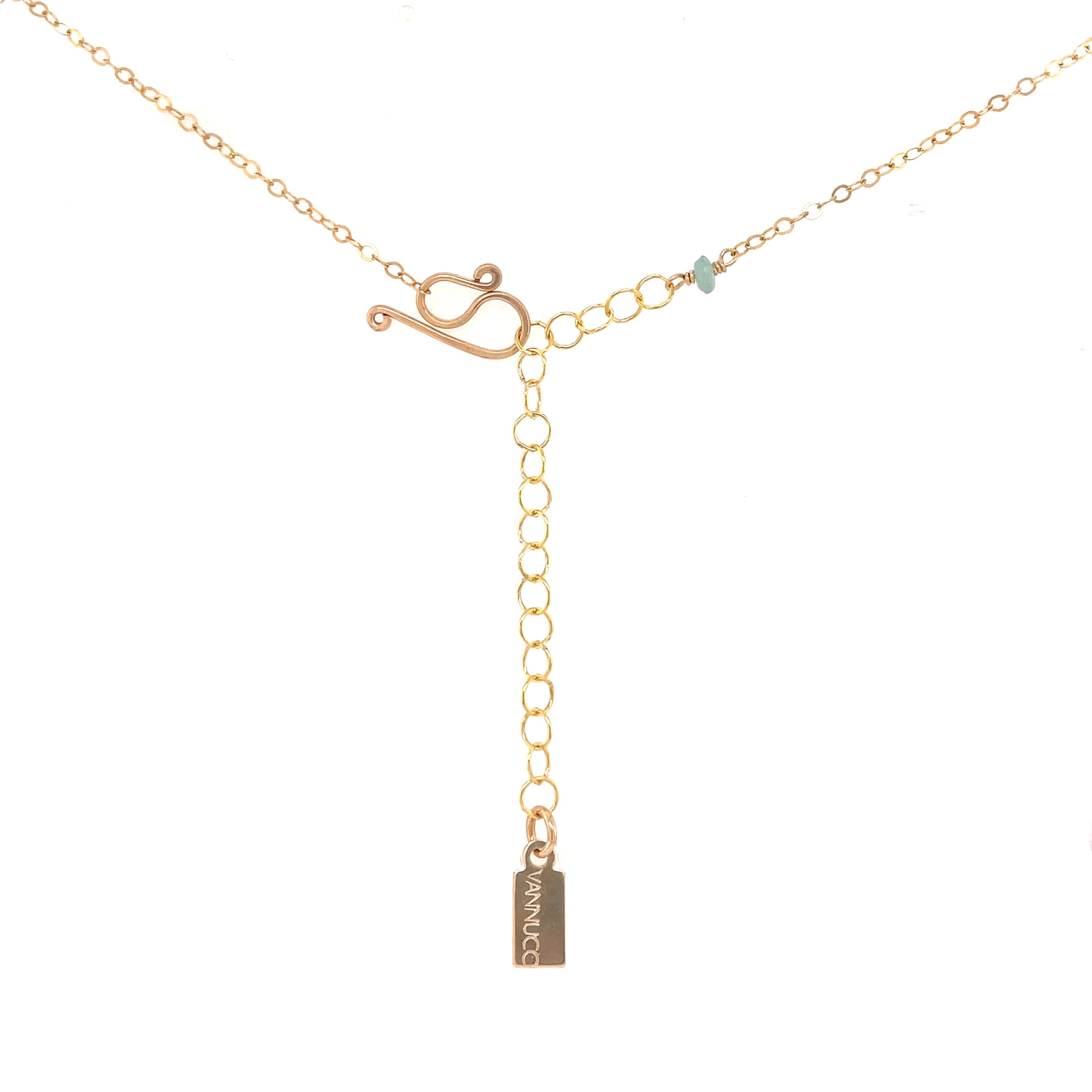 Y Gemstone Cluster Necklace