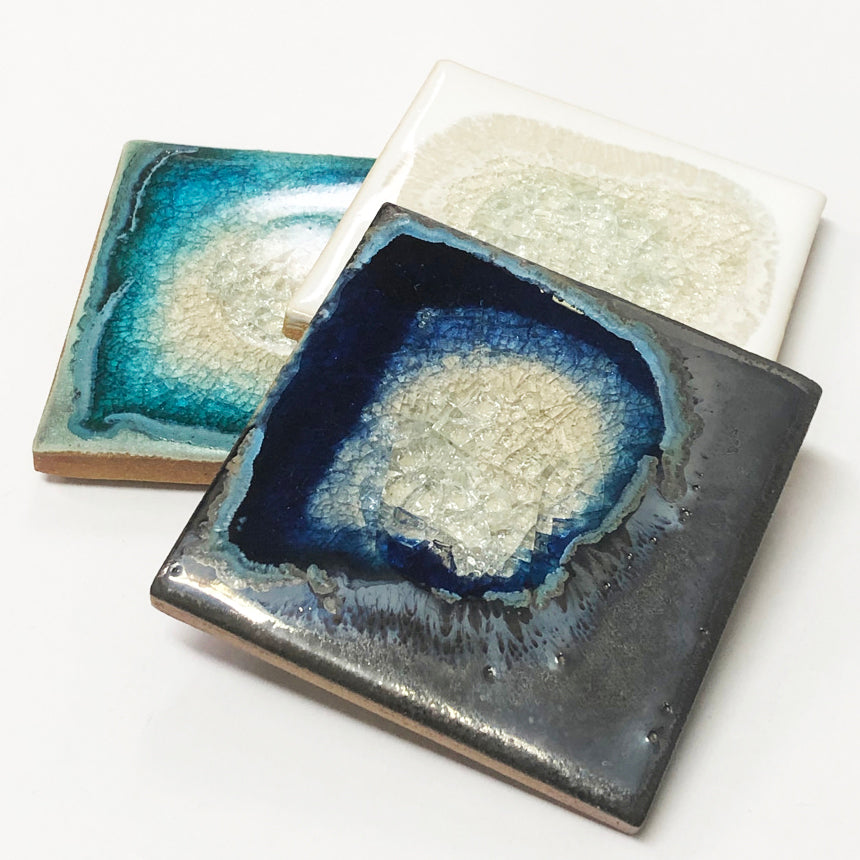 Geode Crackle Coaster