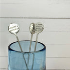 Handstamped Coctail Stirrer