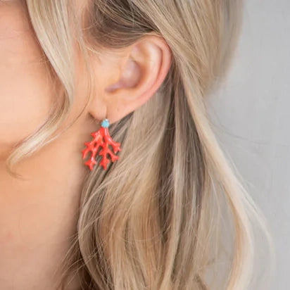 Mini Coral Earrings