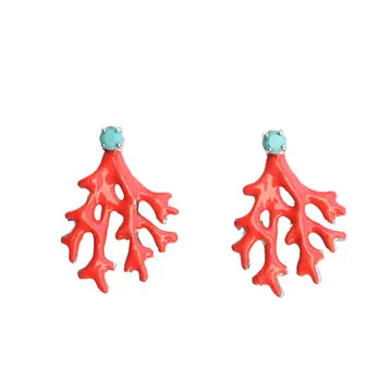Mini Coral Earrings