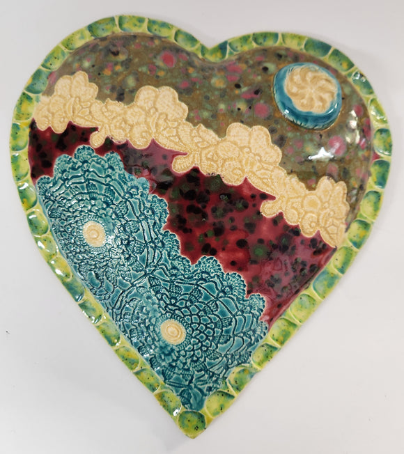 Ceramic Quilted Heart