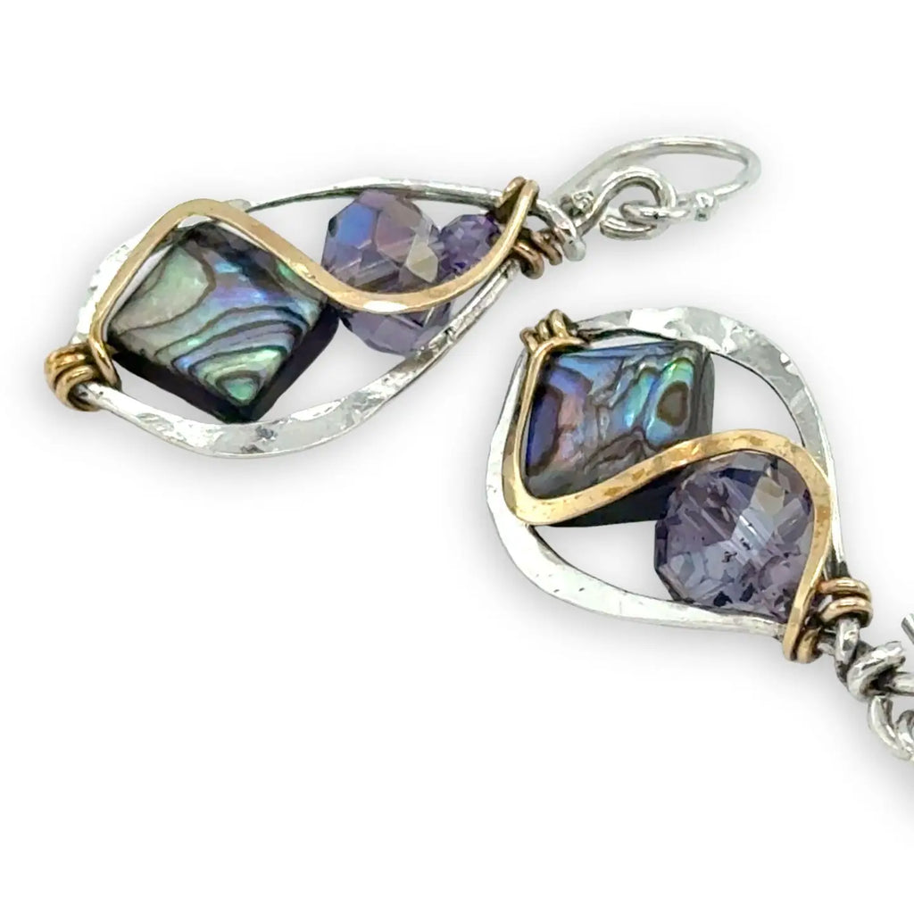 Crescent Abalone Earrings
