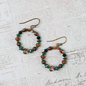 Crisp Autumn Hoop Earrings