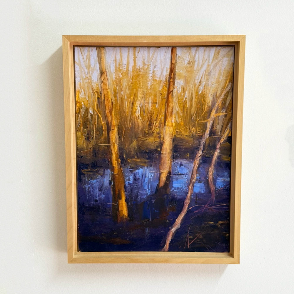 CYPRESS BEAUTY oil palette knife painting by Beth Williams