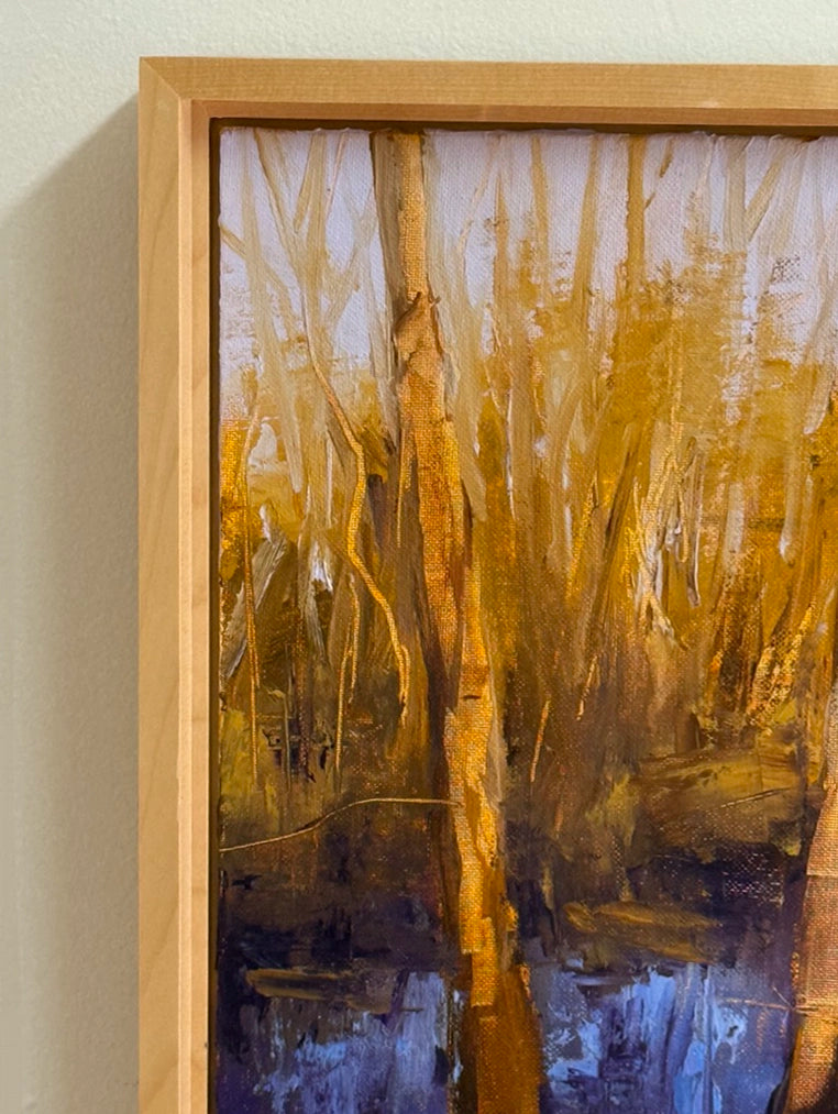 CYPRESS BEAUTY oil palette knife painting by Beth Williams