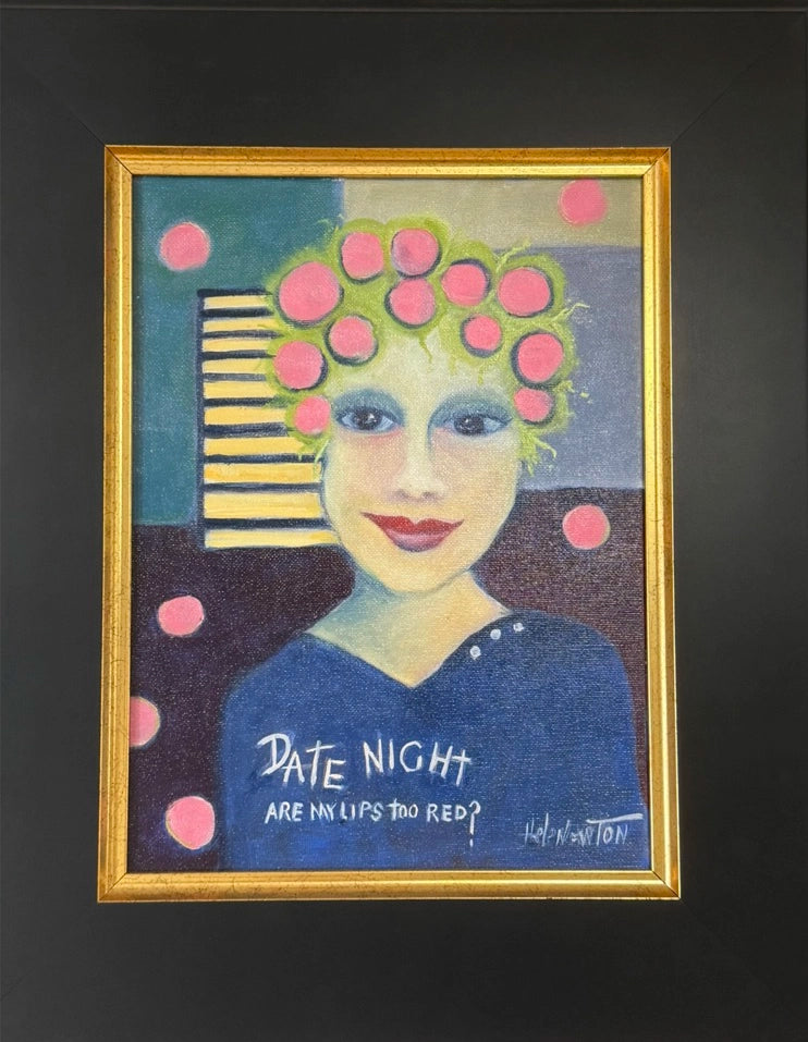 DATE NIGHT original oil painting by Helen Newton