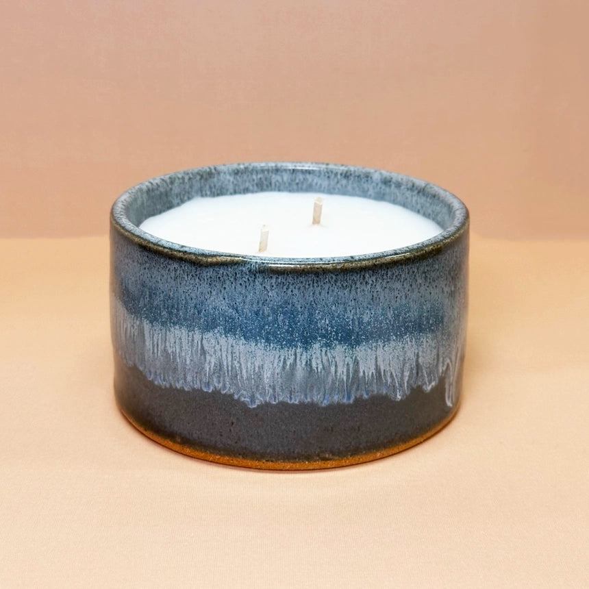 Pottery Double Wick Candle