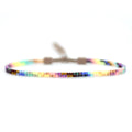 Mini Adjustable Beaded Bracelet - Electric