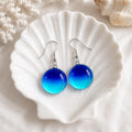 Fused Glass Coastal Earrings