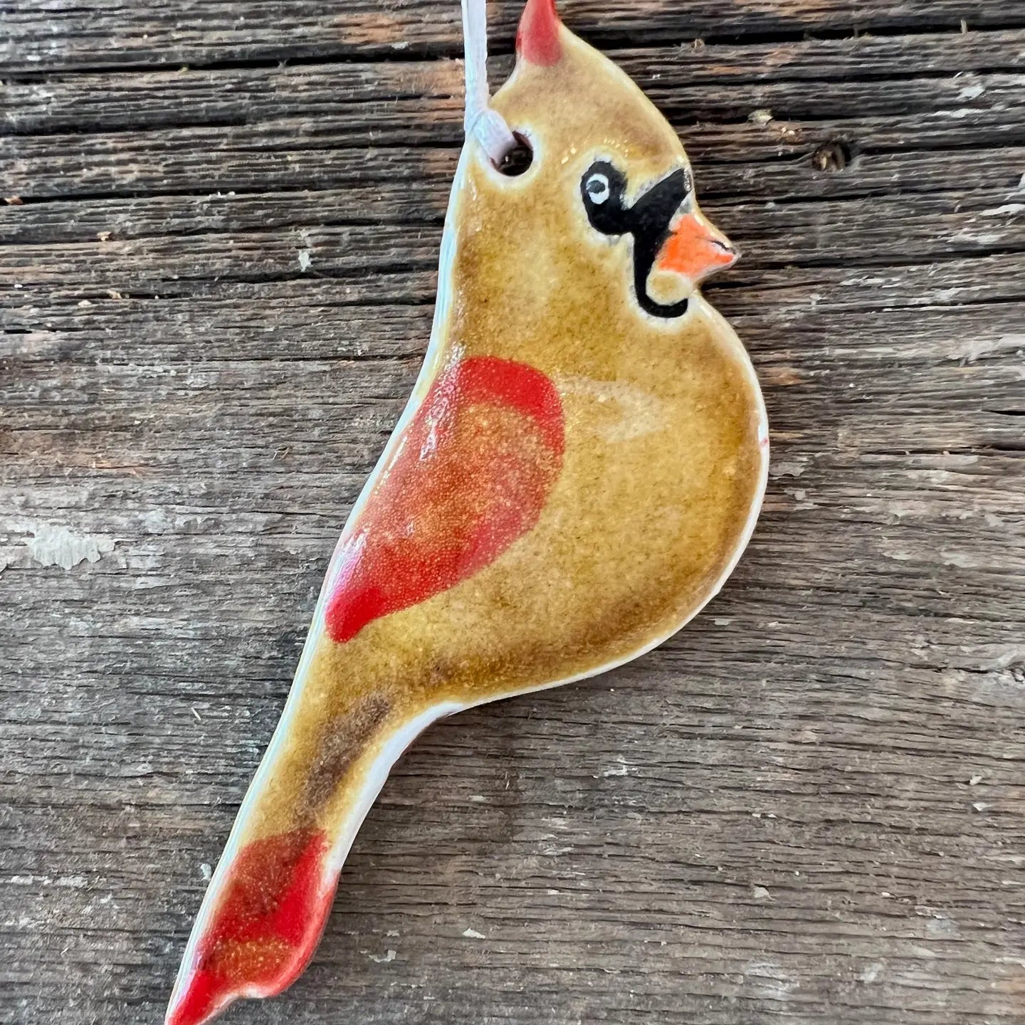 Female Cardinal Ornament