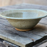 Medium Flared Bowl with Crackled Glass