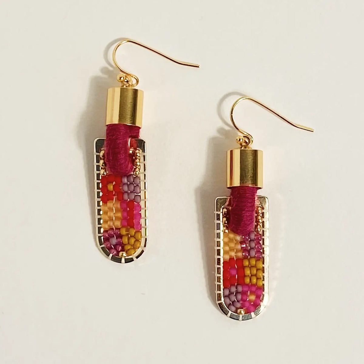 Geometric Patch Earrings