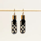 Geometric Checkered Earrings