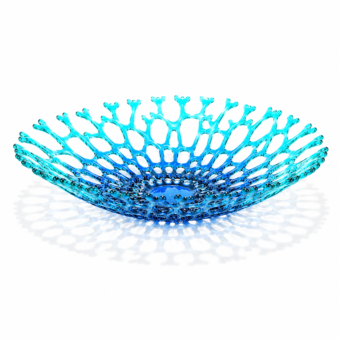 Glass Coral Bowl