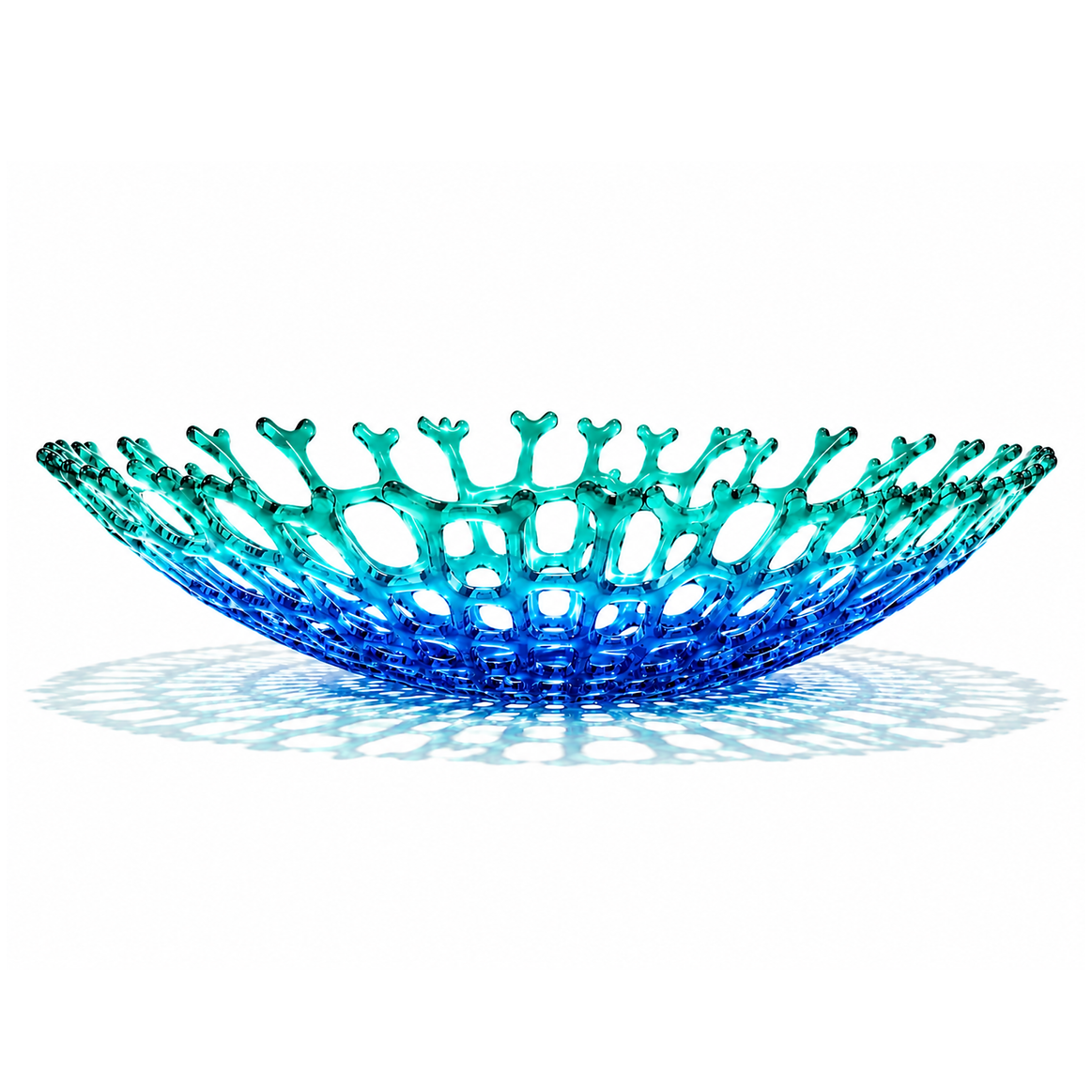 Glass Coral Bowl