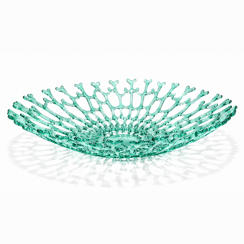 Glass Coral Bowl