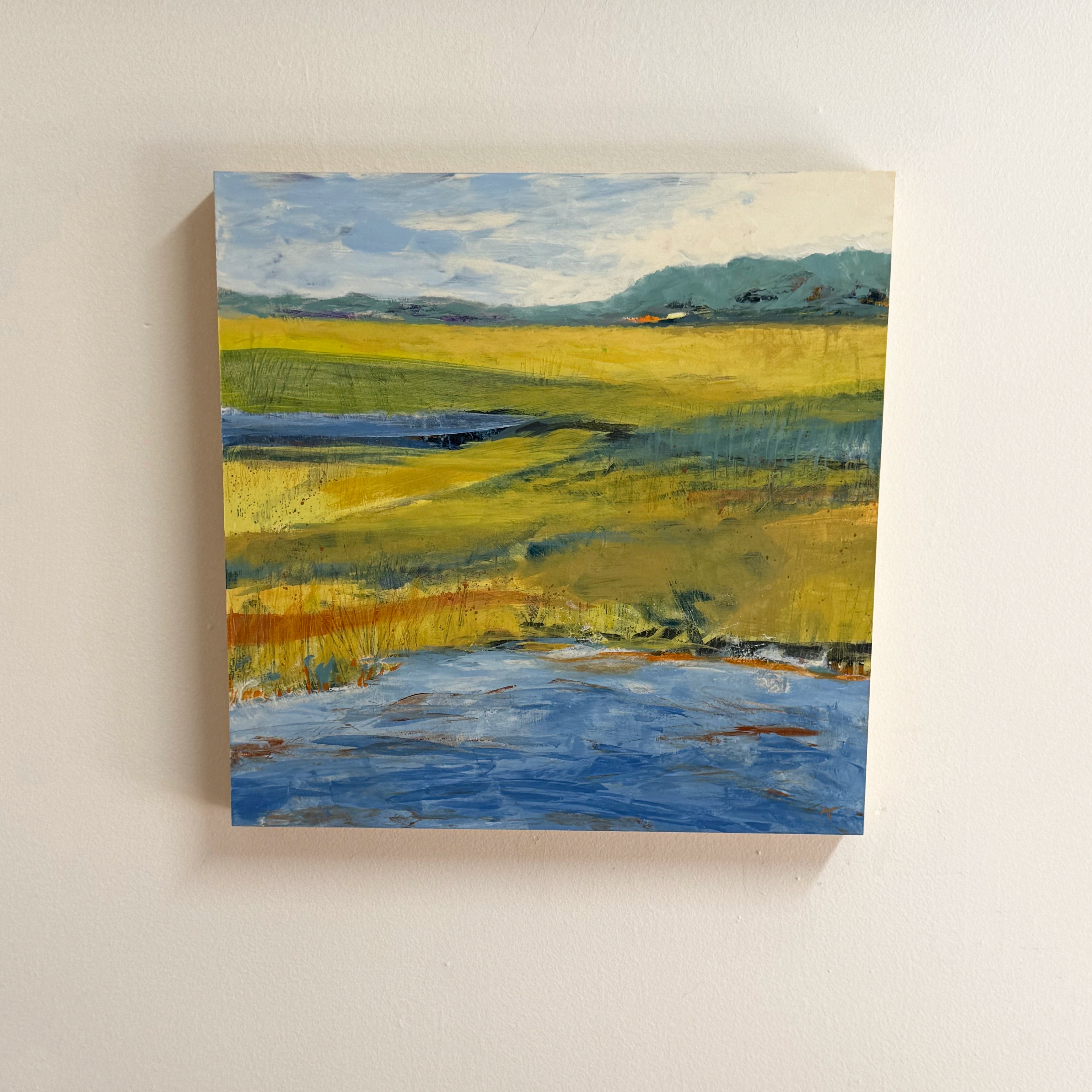 GLISTEN acrylic painting by Ann Thompson