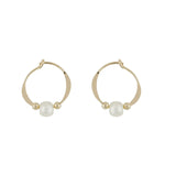 Pearl Hoop Earrings