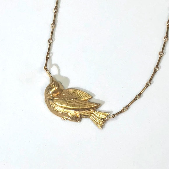 Golden Bird Necklace
