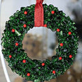 Glass Holiday Wreath