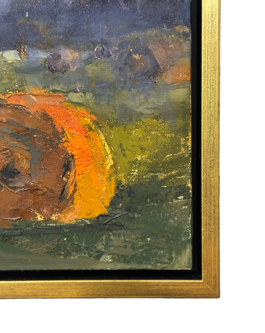 HAY AT SUNSET original oil painting by Carey Lee Hudson