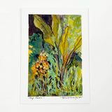 LARGE LEAVES gouache watercolor by Helen Newton