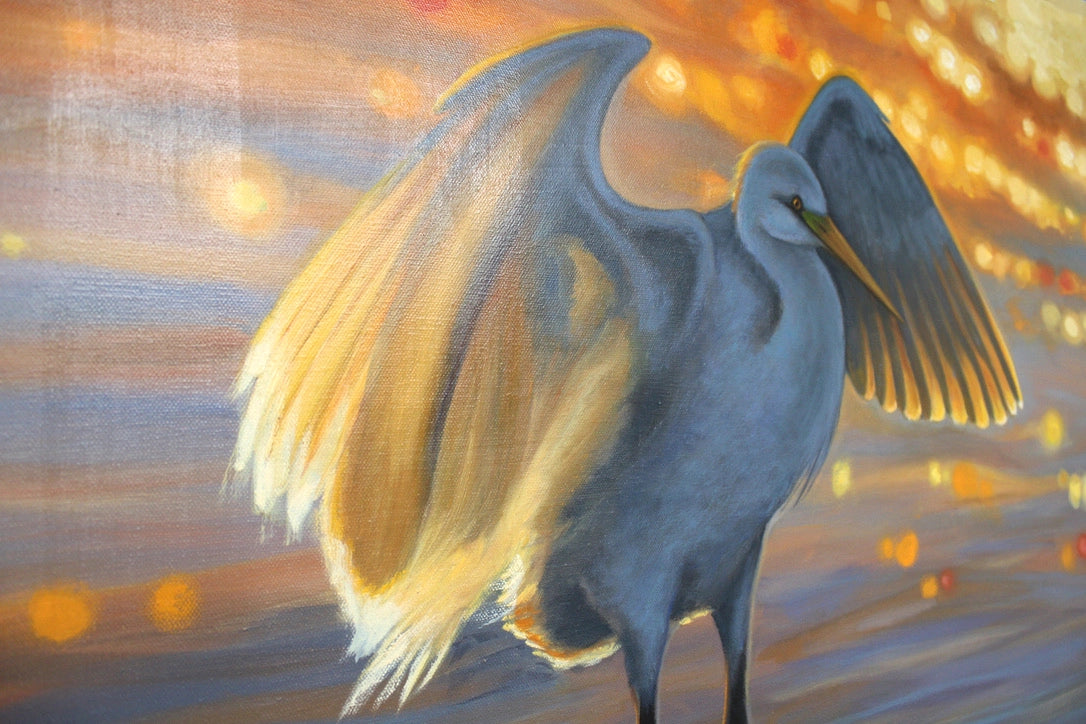WINGED WORSHIPII oil painting by Holly Glasscock