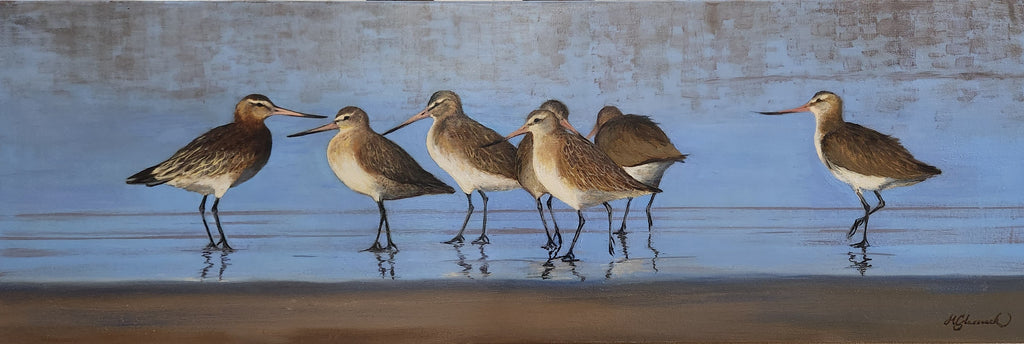 THE GATHERING oil painting by Holly Glasscock