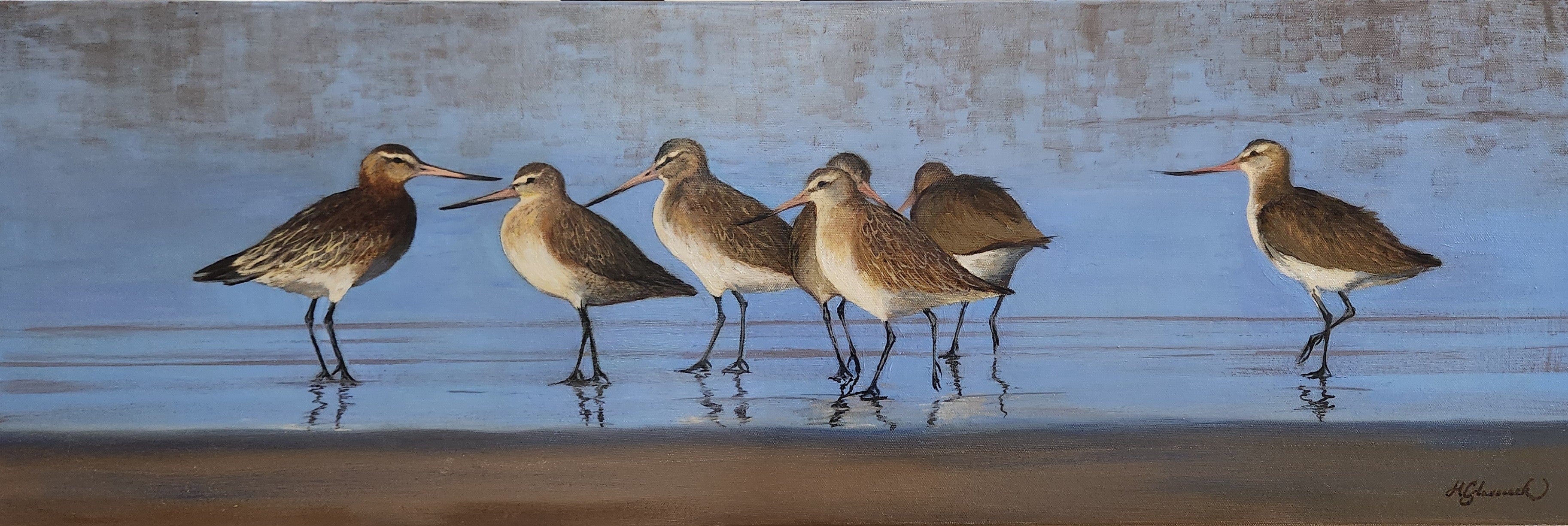 THE GATHERING oil painting by Holly Glasscock