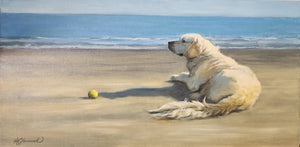 BEACH BALL oil painting by Holly Glasscock