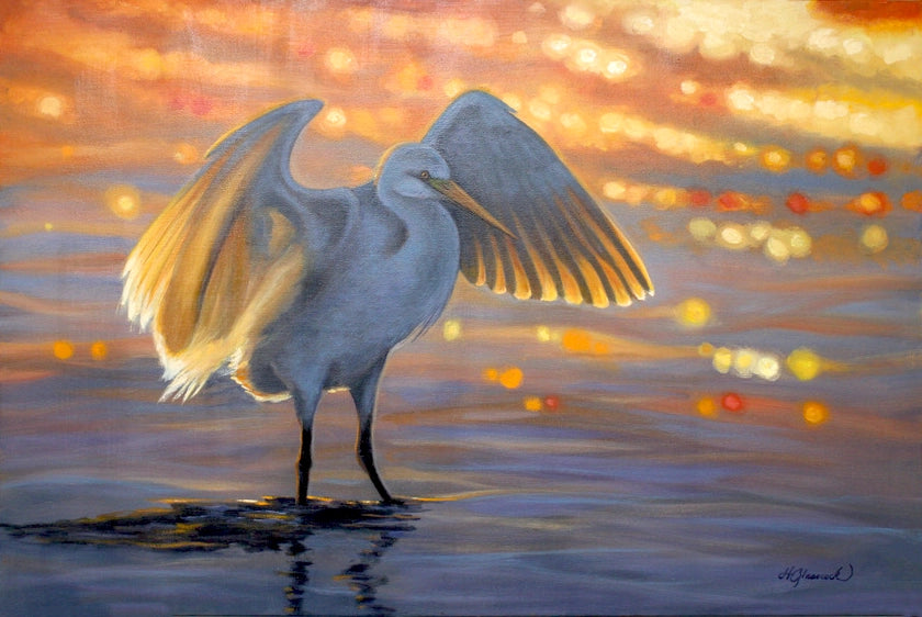 WINGED WORSHIPII oil painting by Holly Glasscock