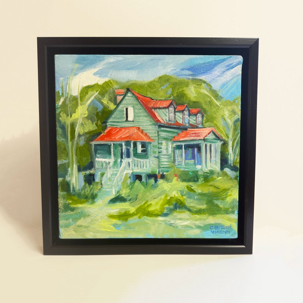 HISTORIC HUTCHINSON HOUSE oil painting by Charlotte Hudson Wrenn