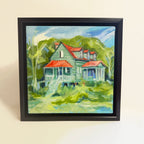 HISTORIC HUTCHINSON HOUSE oil painting by Charlotte Hudson Wrenn