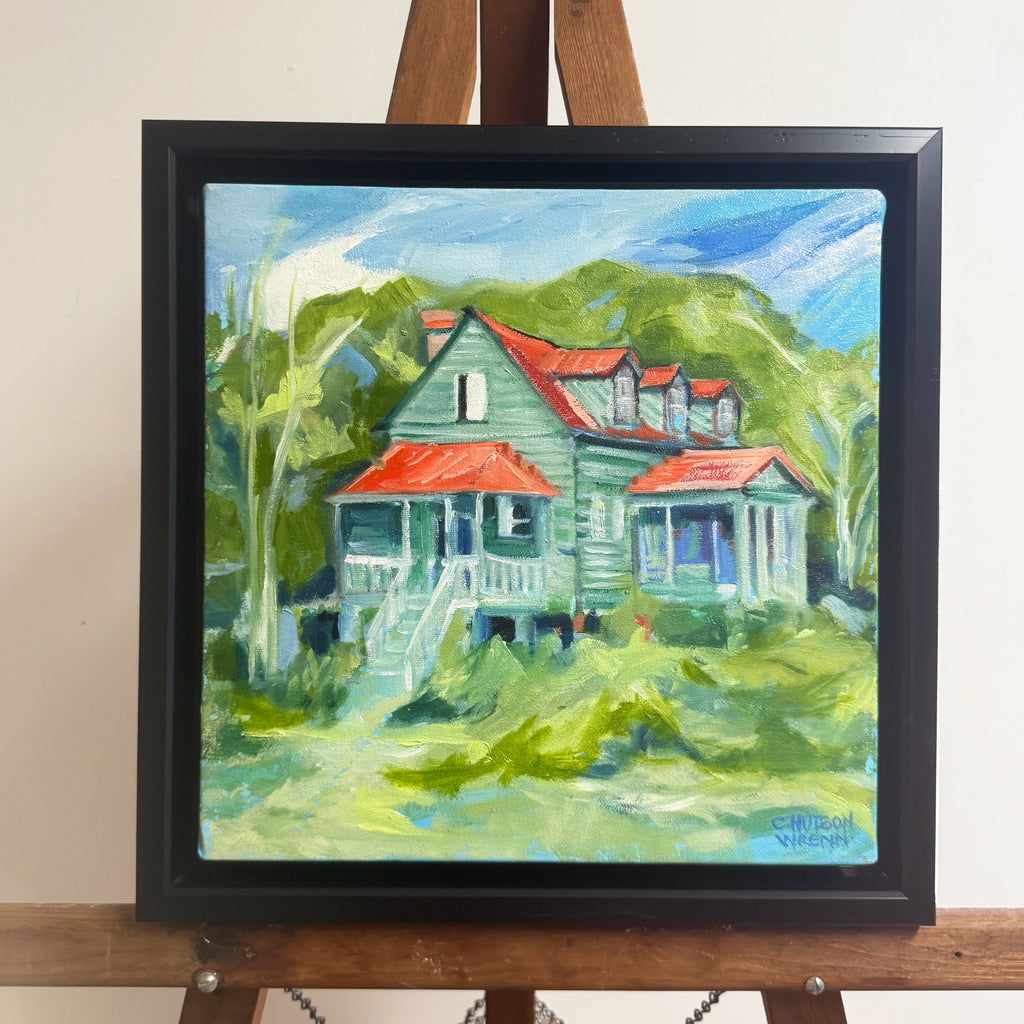 HISTORIC HUTCHINSON HOUSE oil painting by Charlotte Hudson Wrenn