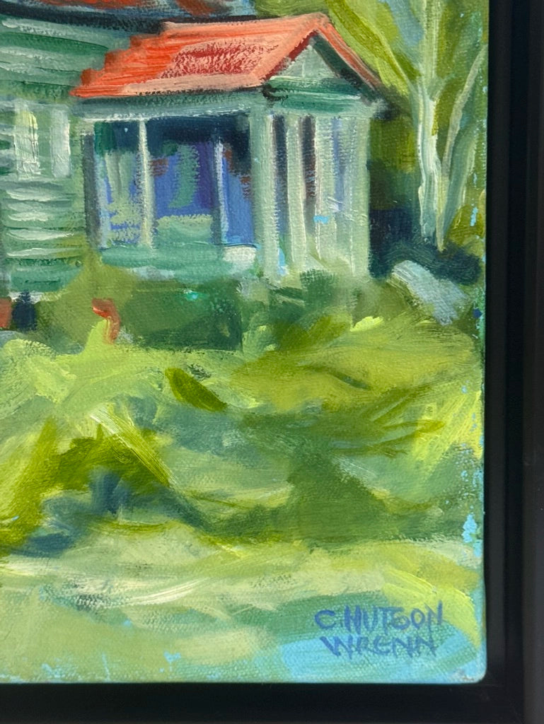 HISTORIC HUTCHINSON HOUSE oil painting by Charlotte Hudson Wrenn