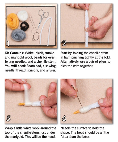 Blue Heron Felting Kit