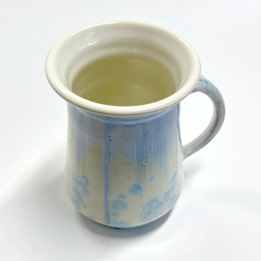 Ivory and Light Blue Mug