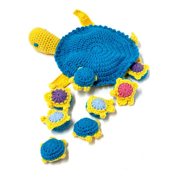 Crochet Mamma Turtle & 12 Babies Memory Game