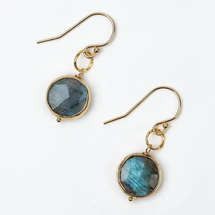 Simple Labradorite Earrings